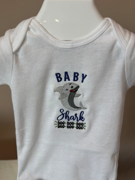 Baby Shark Doo Doo Bib Onesie