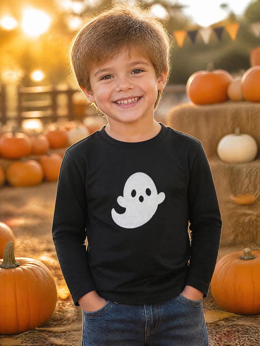 Glow-in-the-dark Ghost Long Sleeve T-Shirt