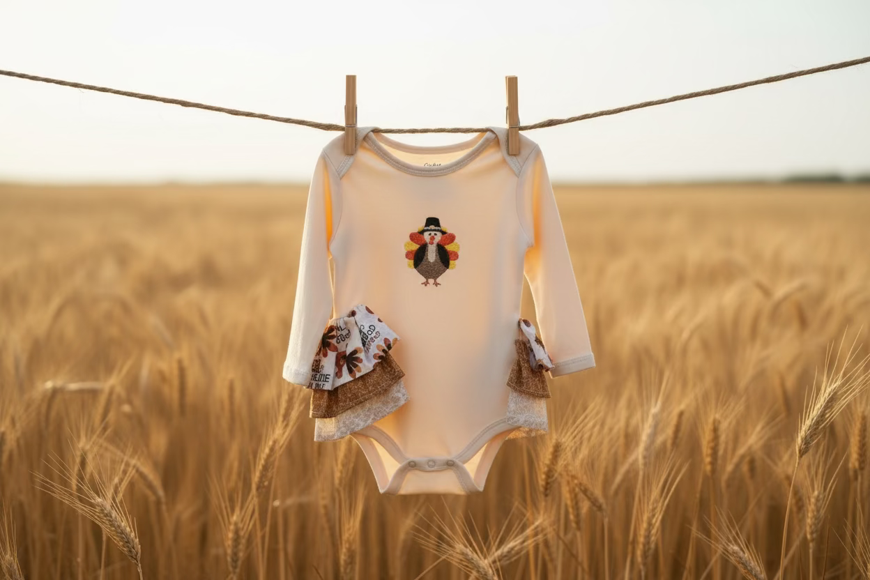 Turkey Onesie Ruffle Bum