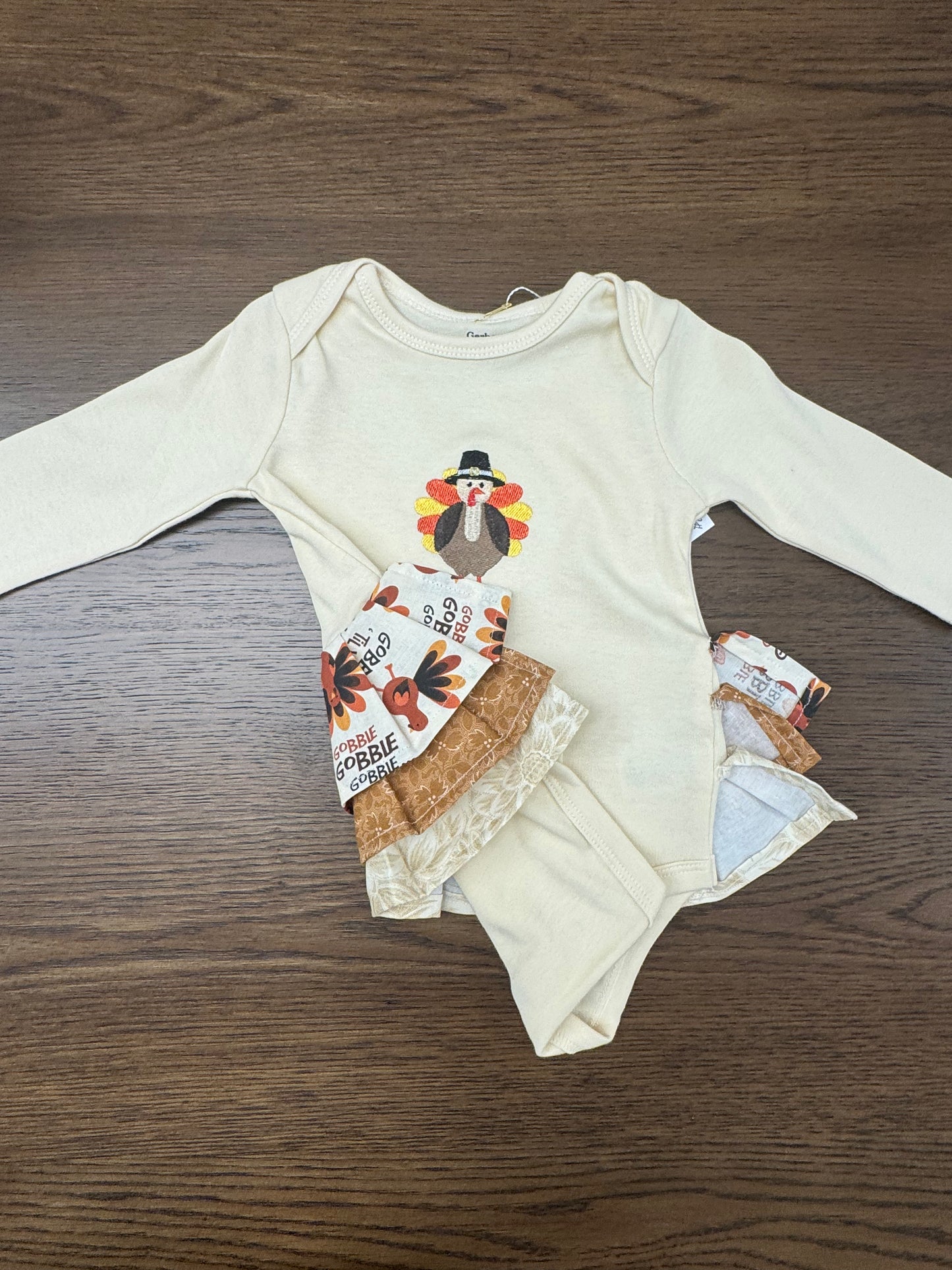 Turkey Onesie Ruffle Bum