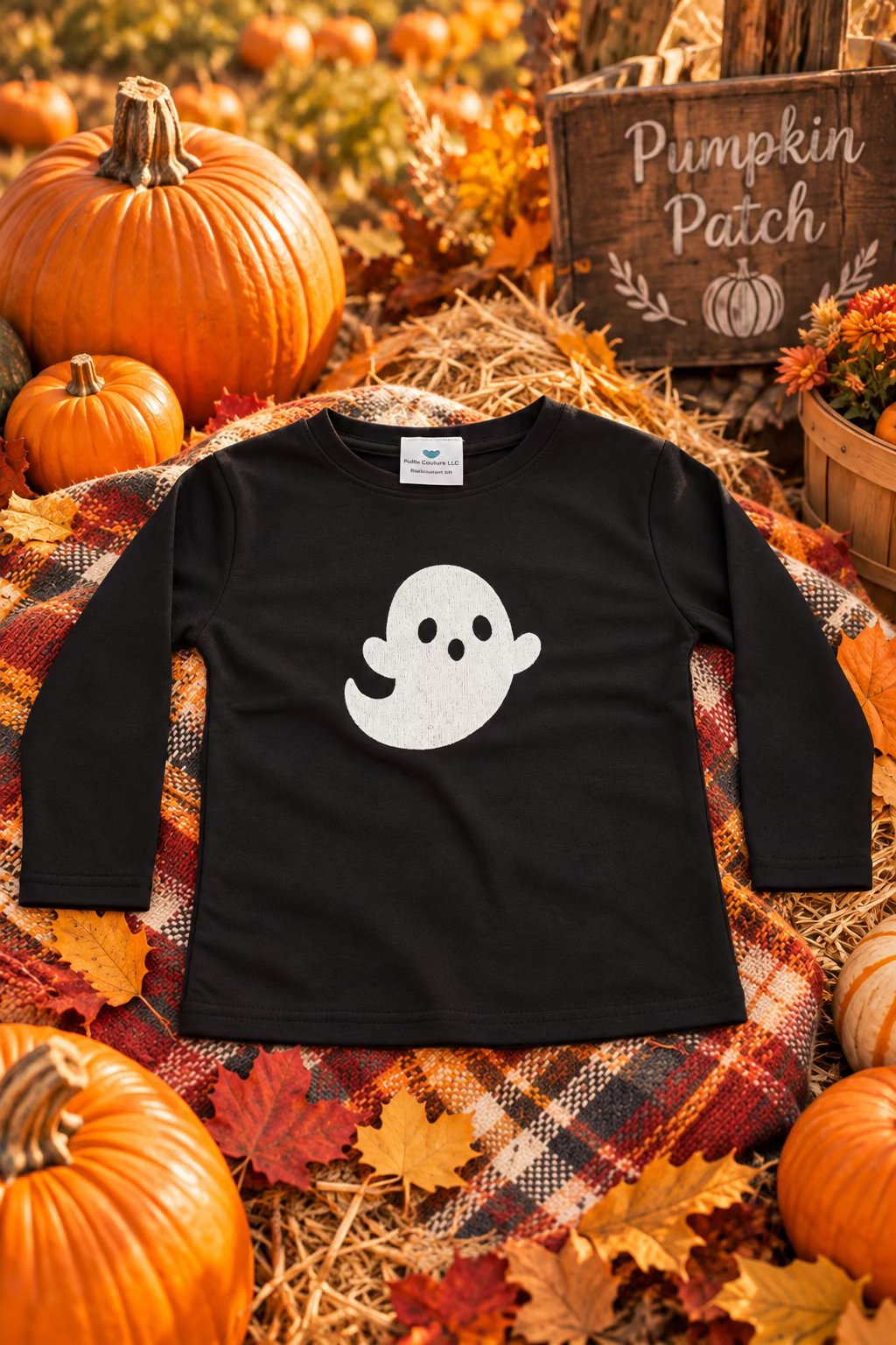 Glow-in-the-dark Ghost Long Sleeve T-Shirt
