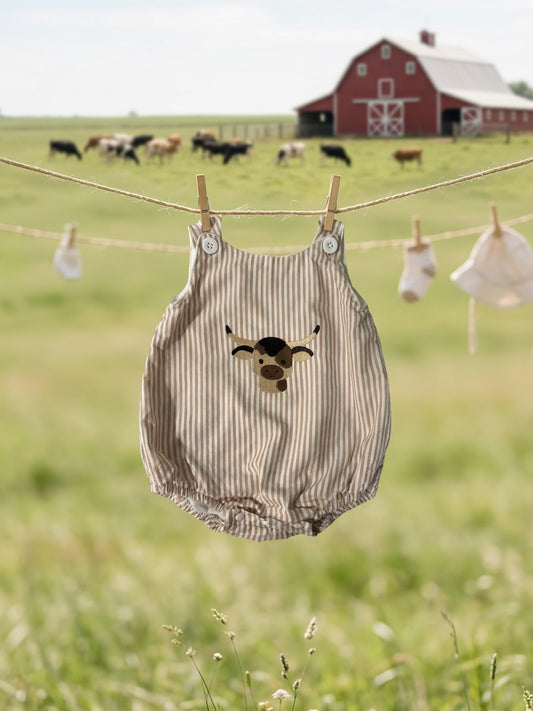 Baby Longhorn Striped Romper